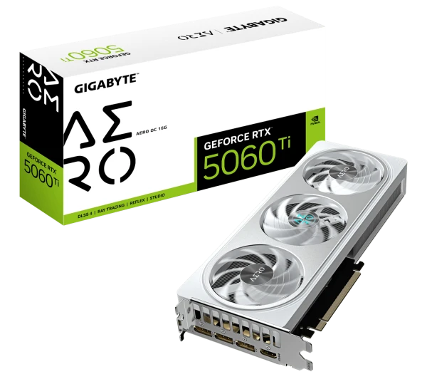 Gigabyte Grafička karta  GeForce RTX 5060 TI Aero OC GV-N506TAERO OC-16GD 16GB GDDR7