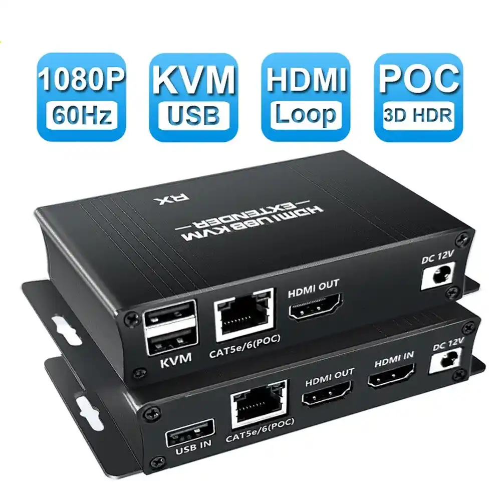 HDMI ekstender Kettz KT-HDEX60M KVM USB Cat5e/6/7