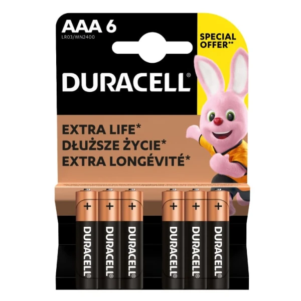Baterija Duracell Basic AAA 1/6 pakovanje