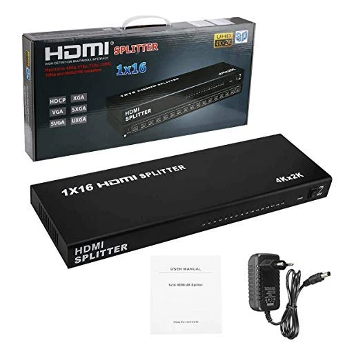 HDMI spliter 1x16 12V/3A ver.1.4 KT-HSP-1.16