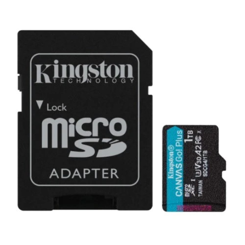 Micro SD Card 1TB Kingston+SD adapter SDCG4/1TB -  200/160 MB/s