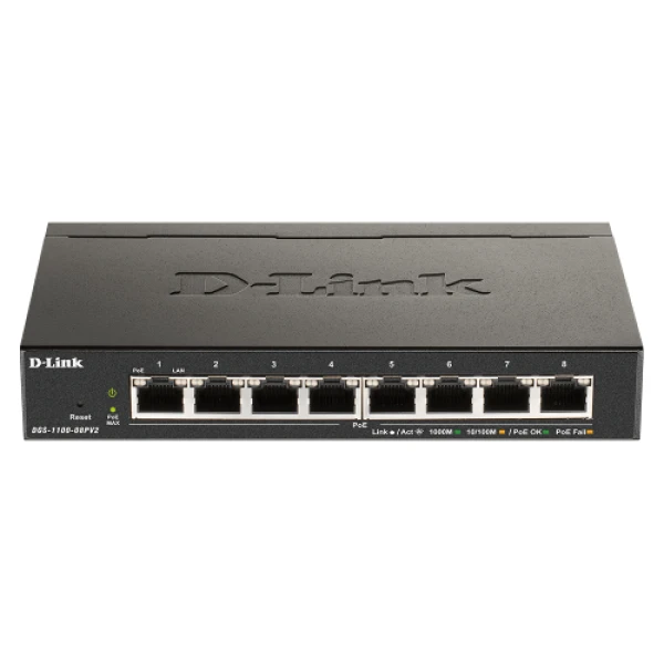 Svič 10/100/1000 8-port D-Link DGS-1100-08PV2