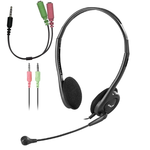 Slušalice sa mikrofonom Genius HS-200C + Single Jack kabl