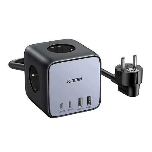 Univerzalni punjač Ugreen CD268 7 portova 65W USB/USB c + 3xAC utičnica