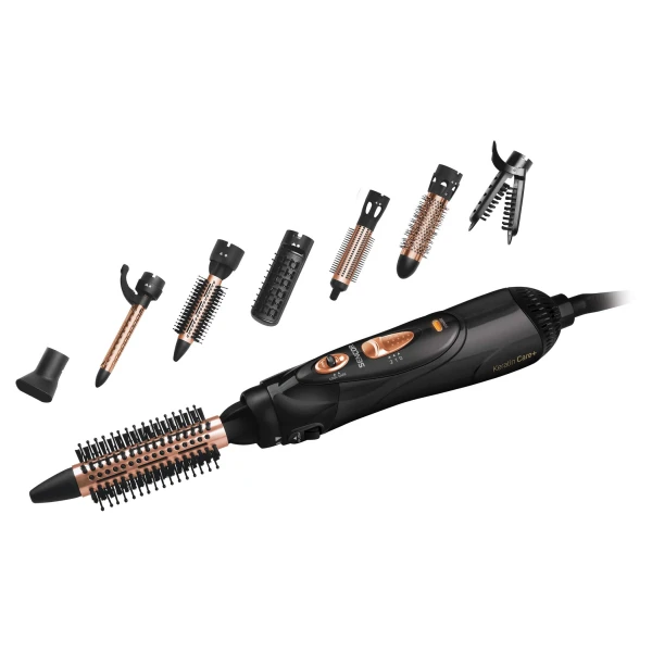 Aparat za uvijanje kose Sencor SHS 8550BK/snaga 1000W/7 nastavaka/crna