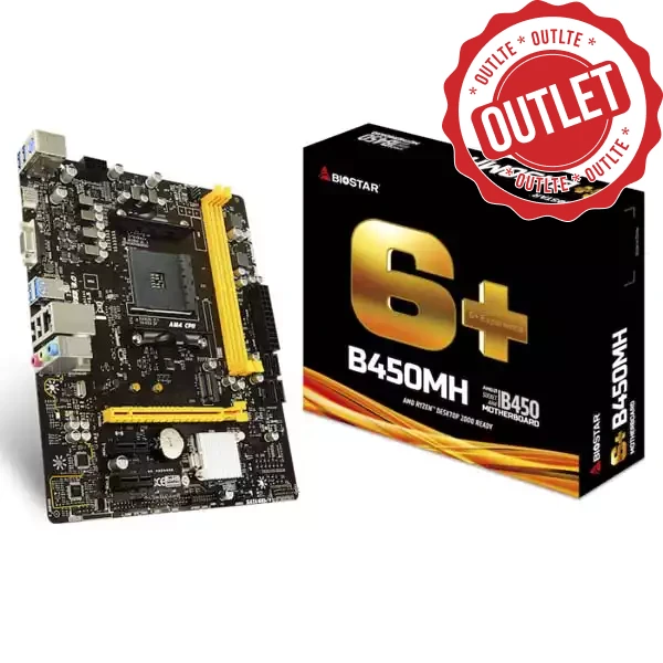 Matična ploča AM4 Biostar B450MH VGA/HDMI/M.2 Outlet