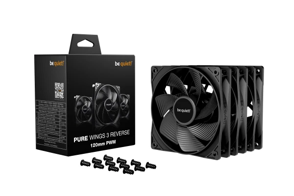 Case Cooler Be quiet Pure Wings 3 120mm PWM Reverse 3-Pack