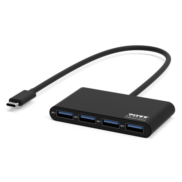 USB HUB Port Designs USB-C hub 4X USB-A 3.0 ports