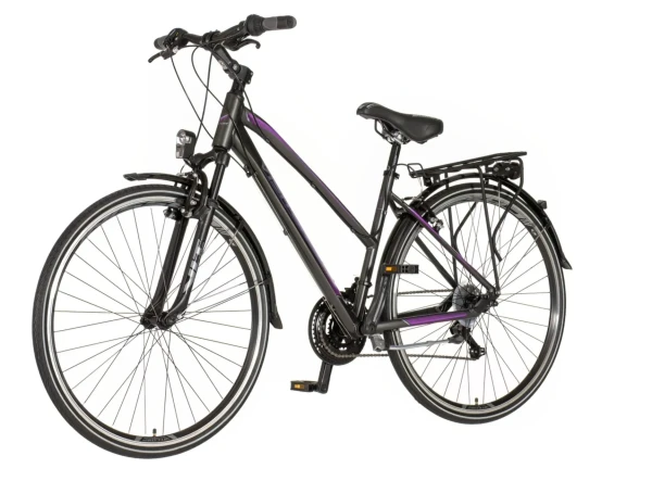 Bicikla Visitor tour Terra Lady 28/amortizer 19 V-BRAKE/18 brzina/sivo-ljubičasti