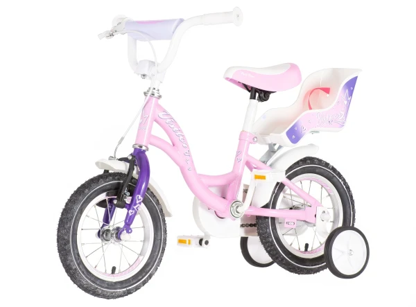 Dečija bicikla Visitor princess 12/v-brake/pomoćni točkići/belo-roza