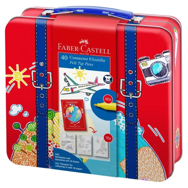 Flomaster set Faber Castell 1/40 Connector Koferče 155535