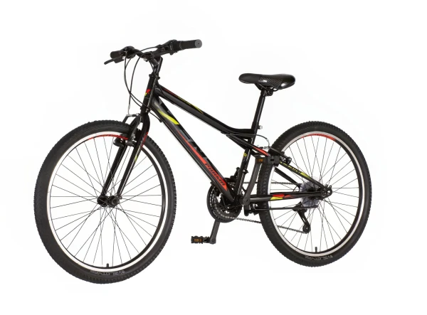 Dečija bicikla Venssini Junior Parma 24/V-brake kontra/18 brzina/crno-crvena perla