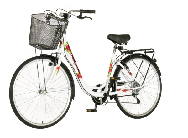 Bicikla city Vennsini diamante 26/V-BRAKE/6 brzina/sa korpom/belo crvena