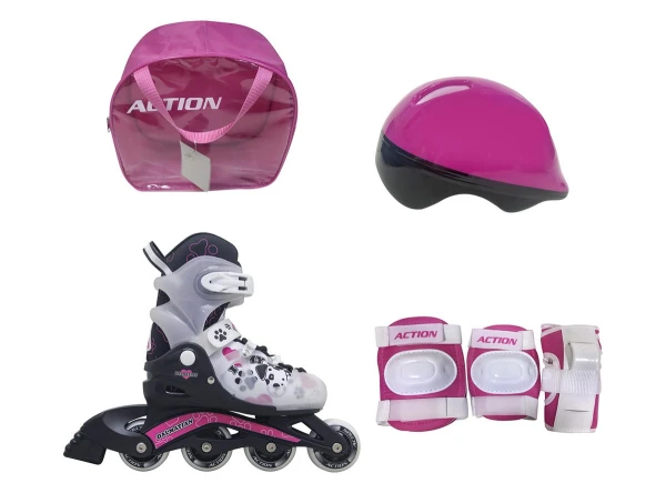 Roleri za decu XS (26-29)ABEC-5/roza