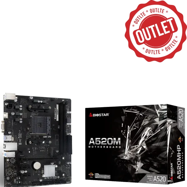 Matična ploča AM4 Biostar A520MHP VGA/HDMI/M.2 Outlet
