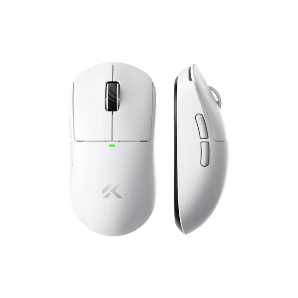 Bežični gaming miš MCHOSE A5 V3 Ultra White /PAW3395/8KHz pooling/Omron Mechanical