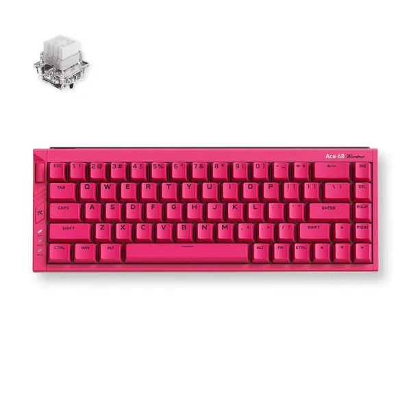 Gaming tastatura MCHOSE Ace 68 Turbo Berry Red/Mount Tai Magnetic switch GT