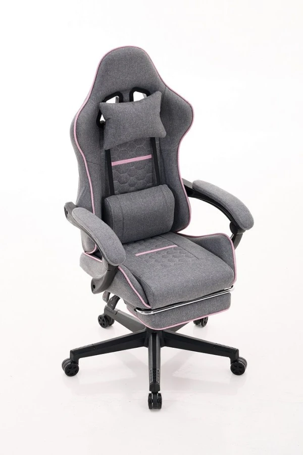 Gaming stolica ePlayGame HC-4095 PG platno/sivo roze