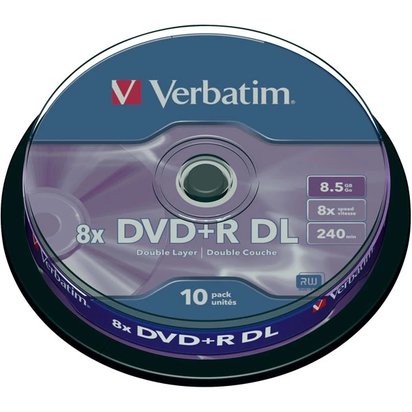 DVD+R Verbatim 8x Double Layer 8.5GB 1/10