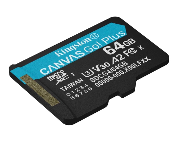 Micro SD Card 64GB Kingston SDCG4/64GBSP -  200/160 MB/s