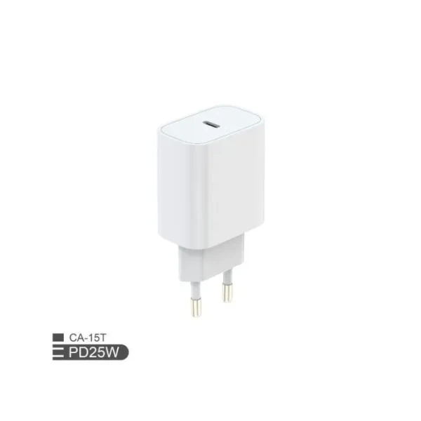 Kućni punjač Fulmova Gan PD 25W sa USB-C kablom beli