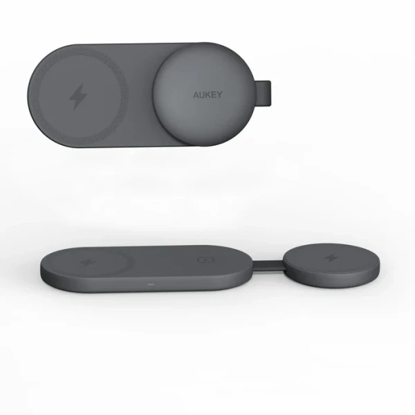 Bežični magnetni punjač za brzo punjenje AUKEY LC-MC314 3-u-1 Qi2.2 MagFusion C Pro