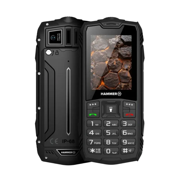 Mobilni telefon Hammer ROCK LTE Black IP68