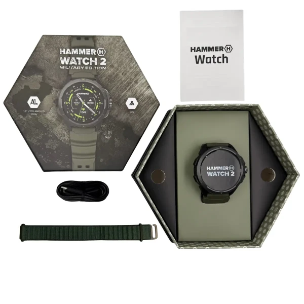 Smart Watch Hammer Watch 2 Military Edition - fotografija 2