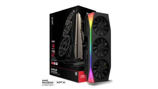 Graficka karta XFX Mercuryr AMD Radeon RX9070XT OC RGB 12GB  256 bit 3xDP/HDMI - fotografija 1