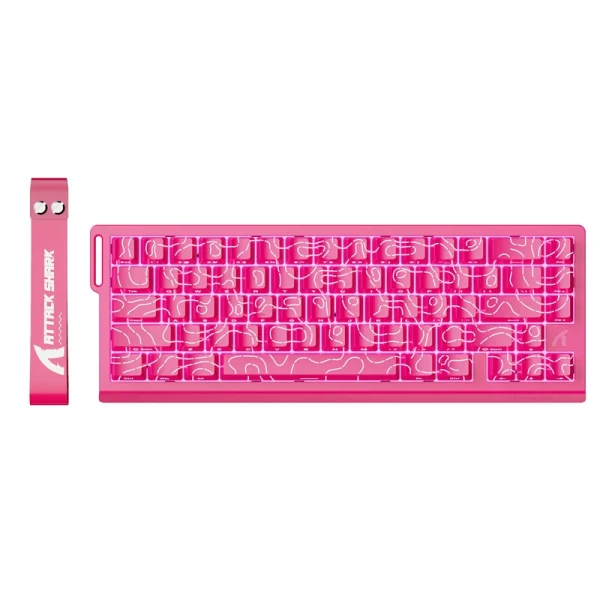 Gaming tastatura Attack Shark X68HE Magnetic Switch/RT/Snap Tap/DKS/MT/TGL/Pink Contour