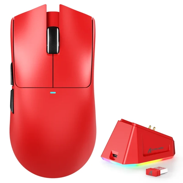 Bežični gaming miš Attack Shark X11 PAW3311/22000 DPI/TriMode/Red + Charging Dock