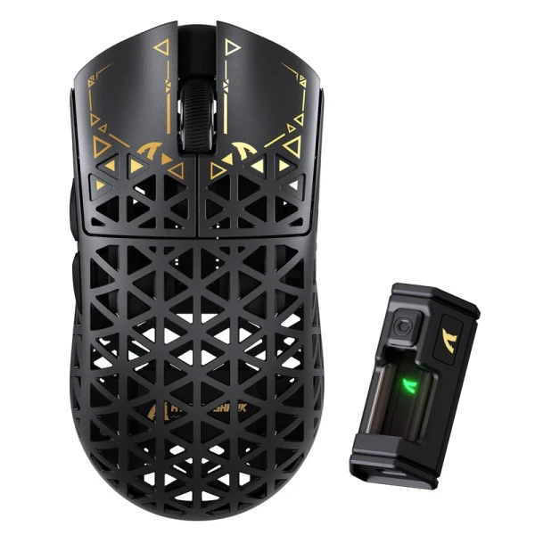 Bežični gaming miš Attack Shark R5Ultra PAW3950MAX/Carbon Fiber/Superlight/8KHz/Omron Switches/Black