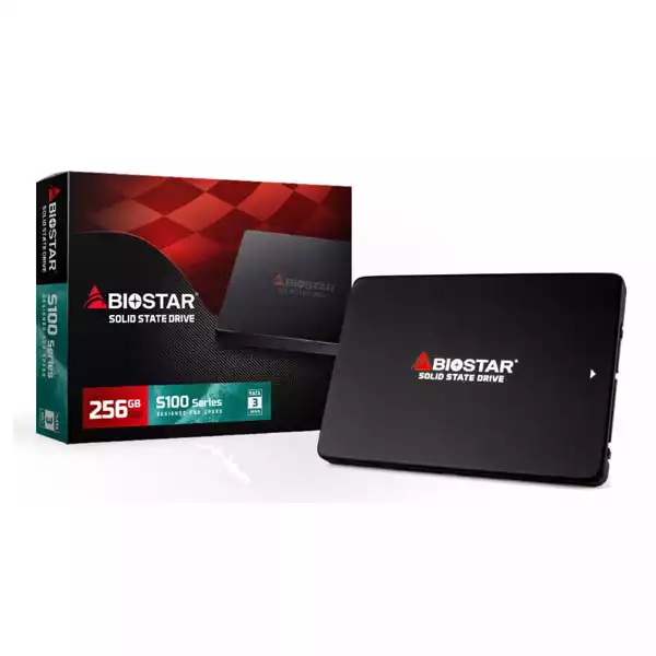SSD 2.5 SATA3 256GB Biostar 520MBs/440MBs S100