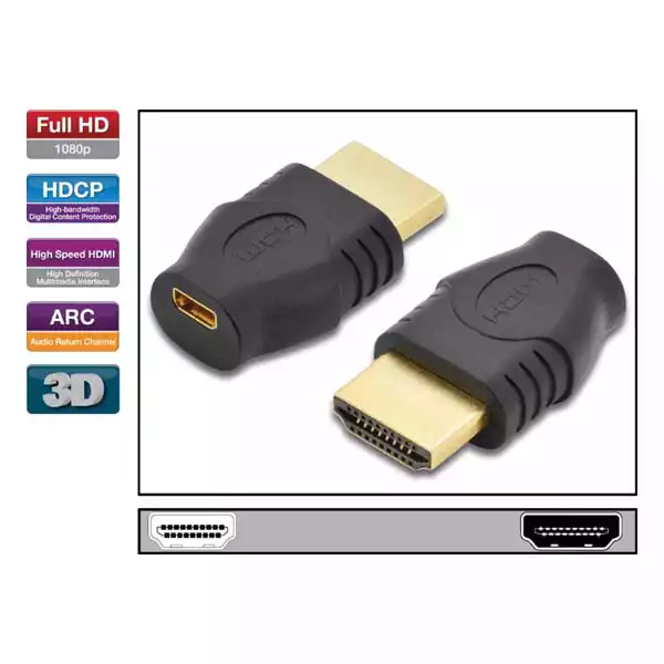 Adapter HDMI/M - Micro/F AK-330509-000