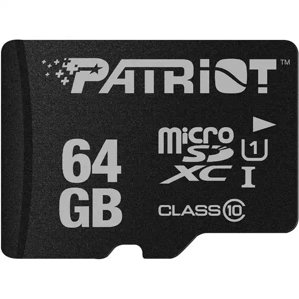 Micro SDHC 64GB Patriot Class 10 LX Series UHS-I PSF64GMCSDXC10 up to 85MB/s