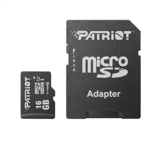 Micro SDHC 16GB Patriot Class 10 LX Series + adapter UHS-I PSF16GMCSDHC10 45MB/s