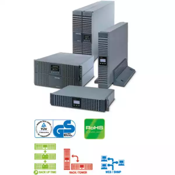 UPS Socomec NeTYS RT 11000VA/9000W 230V 50/60Hz on-line, double conversion, 1xRS232, ugrađen WEB/SNM