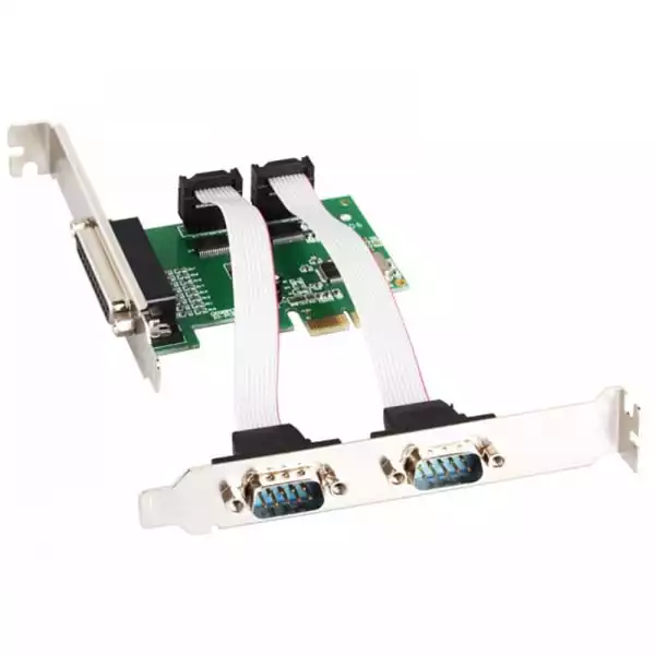 Kartica PCI-E kontroler 2 x serial RS232 + 1 parallel E-Green