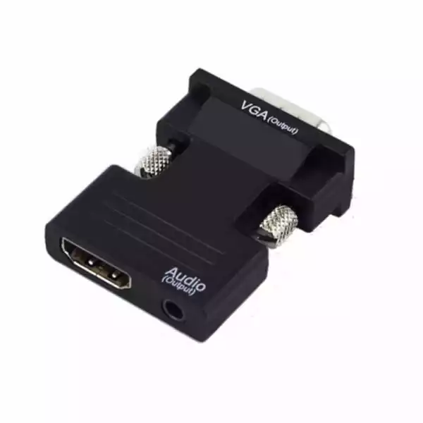 Adapter konverter HDMI/M - VGA/M Linkom Plug In + Audio