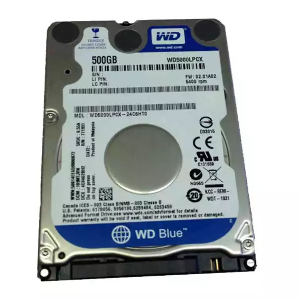 Hard disk 2.5 SATA3 Western Digital Caviar 500GB16MB WD5000LPCX Blue