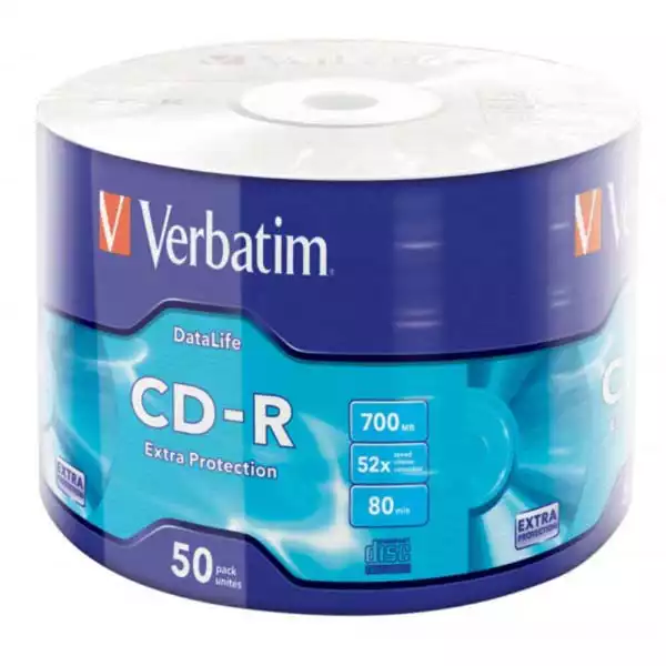 CD-R Verbatim Data Life-1/50 celofan