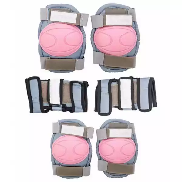 Štitnici za kolena,laktove i ruke Pink-Silver M