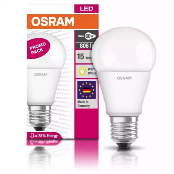 LED star bulb E27 60 806LM frosted Osram