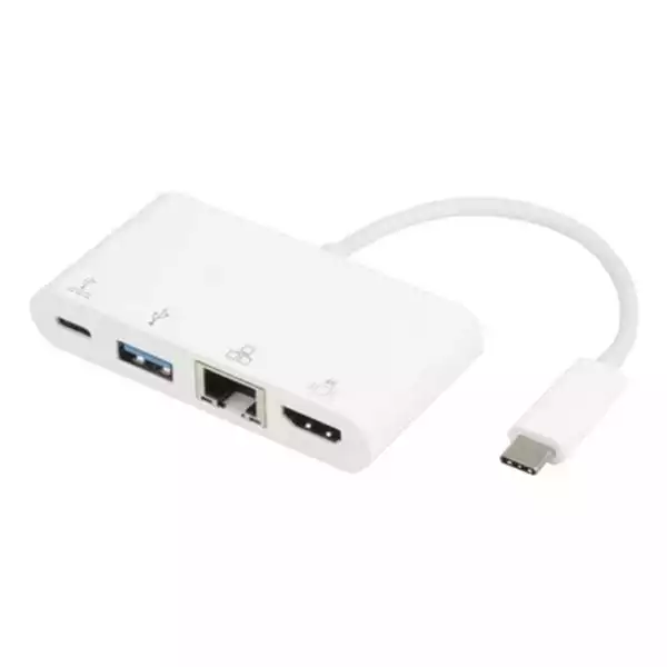 Adapter-konverter USB Tip C - HDMI/USB 3.0/USB C/LAN