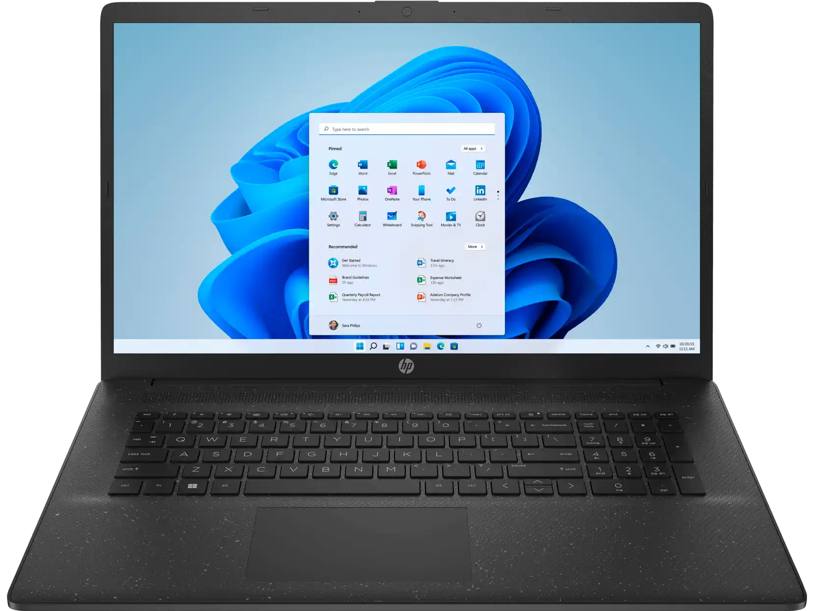 Laptop HP 17-CN0426 17.3 FHD IPS/i3-1125G4/8GB/M.2 256GB/Black Win11Home