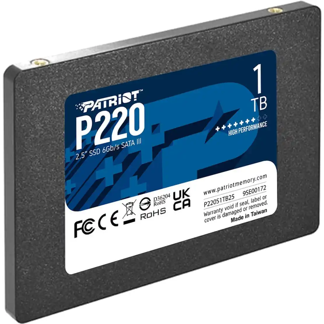 SSD 2.5 SATA3 1TB Patriot P220 550MBs/500MBs P220S1TB25