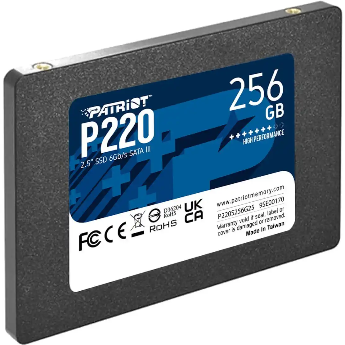 SSD 2.5 SATA3 256GB Patriot P220 550MBs/490MBs P220S256G25
