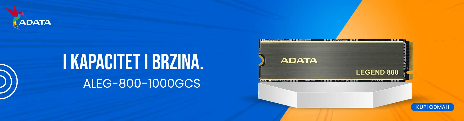SSD M.2 NVME 1TB AData ALEG-800-1000GCS 3500MBs/2800MBs