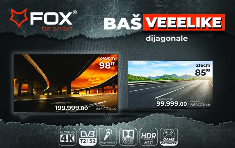 FOX BAŠ VEEELIKE DIJAGONALE