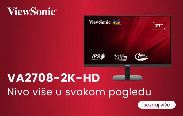 ViewSonic VA2708-2K-HD 2560x1440/QHD/100Hz/IPS/1ms/2x HDMI/DP     